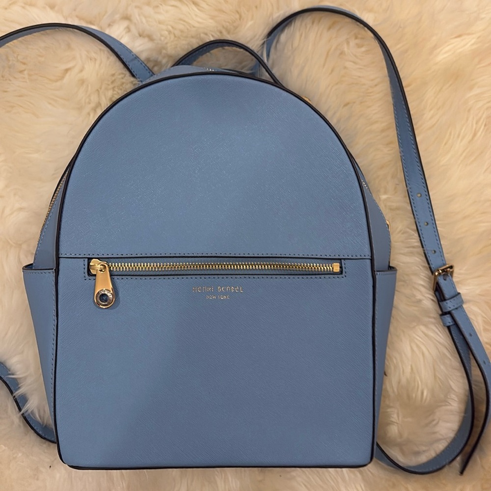 Baby blue Henri Bendel Backpack, never used